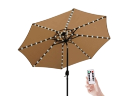 Guarda Sol De Praia Com Luz Led E Controle Remoto