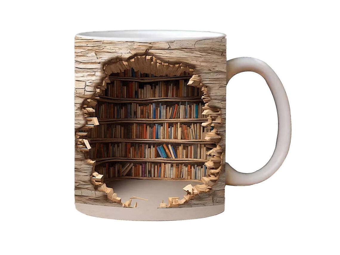 Caneca De Estante 3d Cool Birthday Christmas Gifts For Him Her Caneca De Café De Cerâmica Hengjian