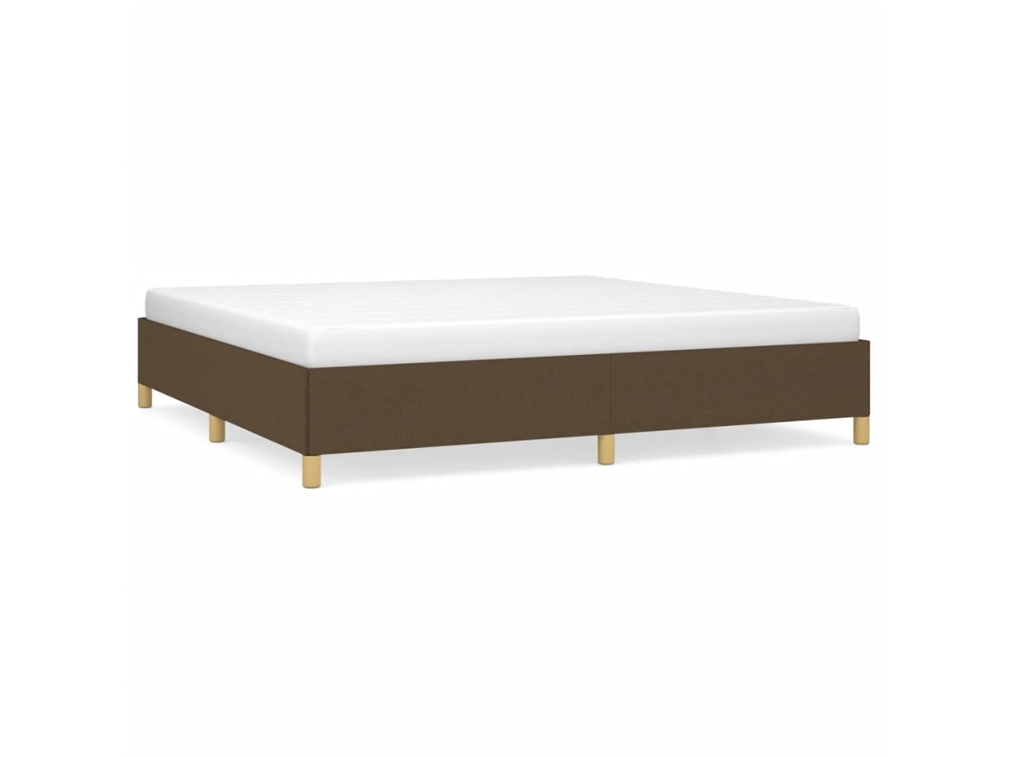 Bed Frame, Bed Frames Vidaxl Marrom Tecido (200 X 200 Cm)
