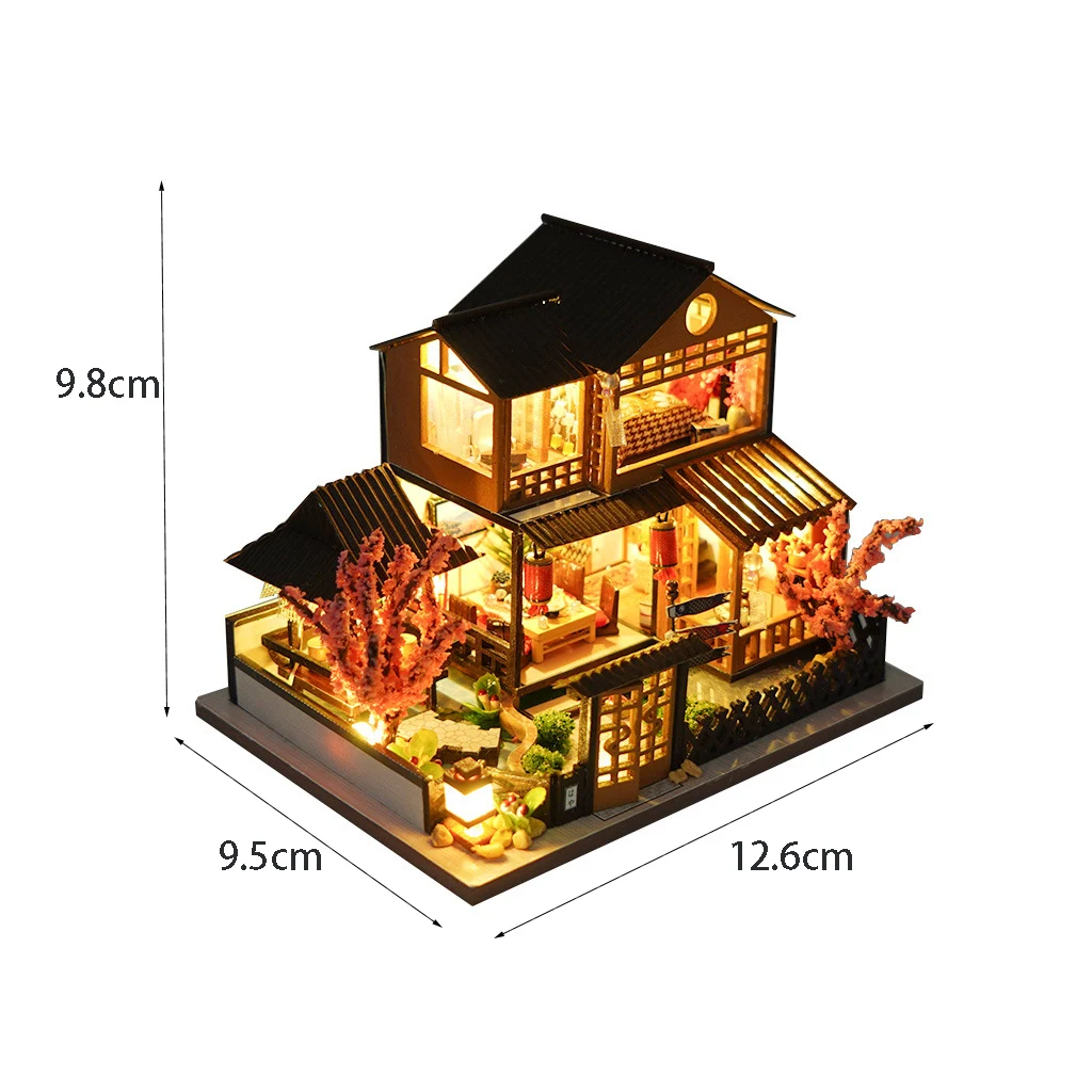 Kit de Casa de Bonecas 3d de Madeira para Montar "casinha Aconchegante" MDUG