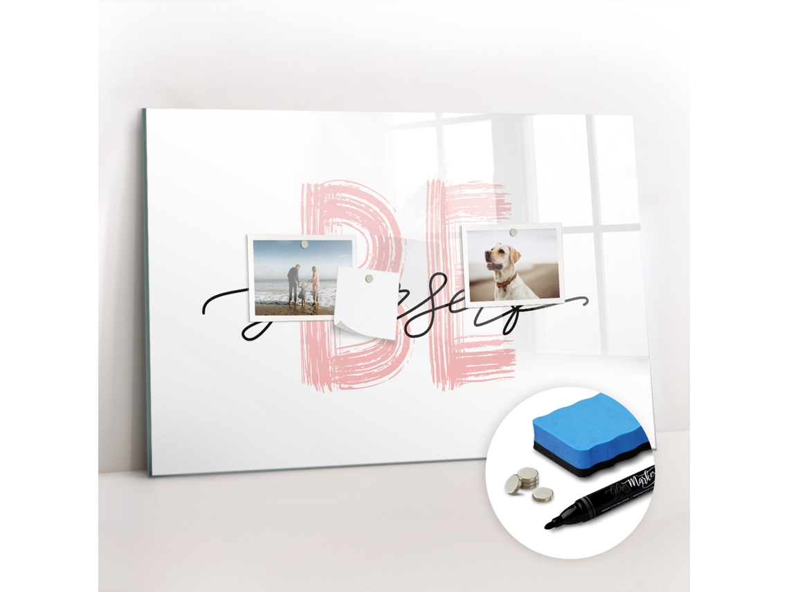 Quadro Magnético Inscrição "sê Tu Próprio" Para O Escritório Espelharte (60x40 Cm)