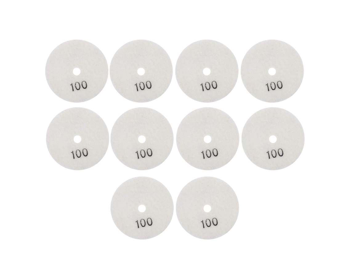 Conjunto De 10 Discos Polimento Diamantados 3 Polegadas (7,6 Cm) Com