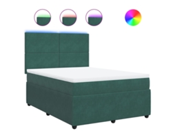 Box Spring Bed, Box Spring Beds Vidaxl Verde Veludo (160 X 200 Cm)