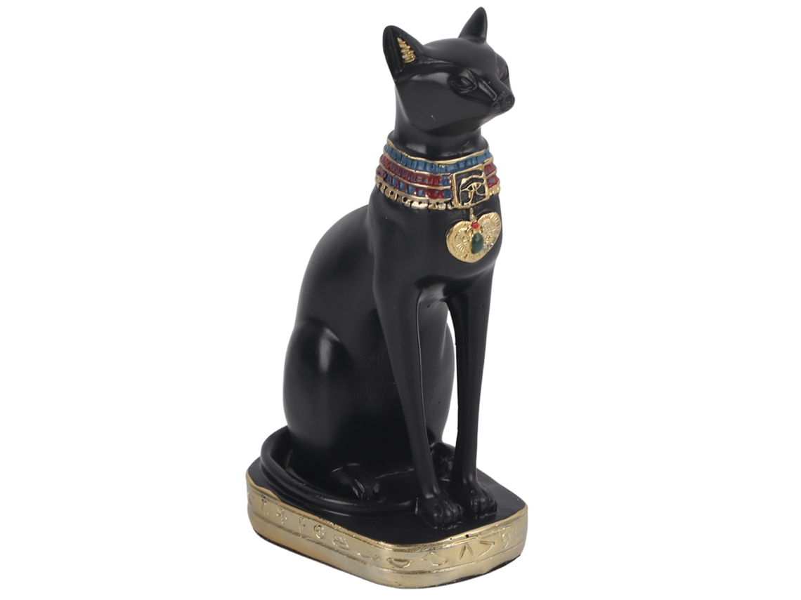 Estátua de Gato Egípcio Bastet em Resina | S/MARCA
