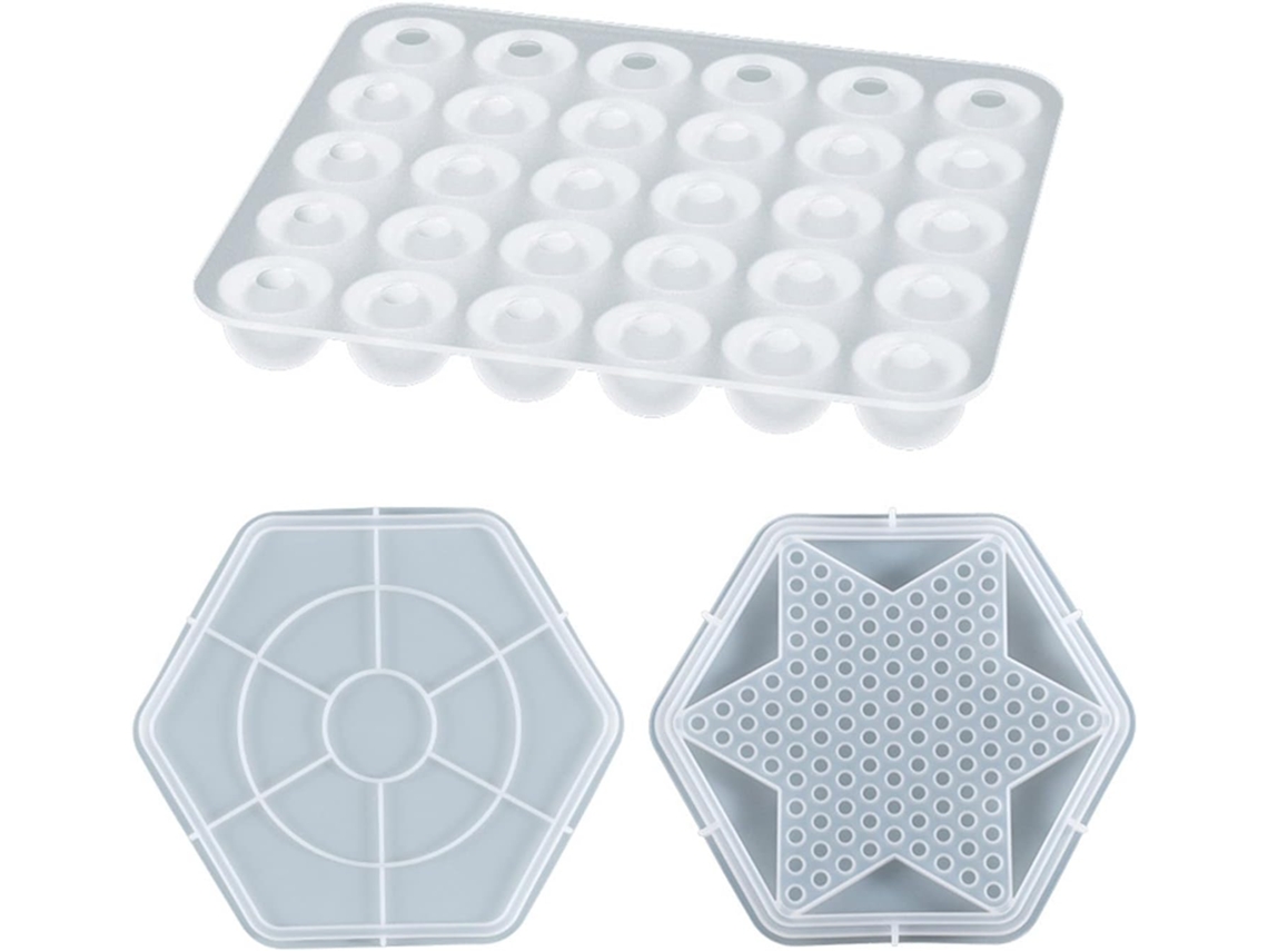 Moldes de resina epóxi em formato de mesa Xadrez para artesanato, jogos e festas em família.