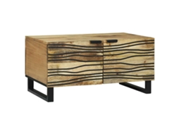 Vidaxl Mesa De Centro Natural 80 X 50 X 40 Cm Derivados De Madeira