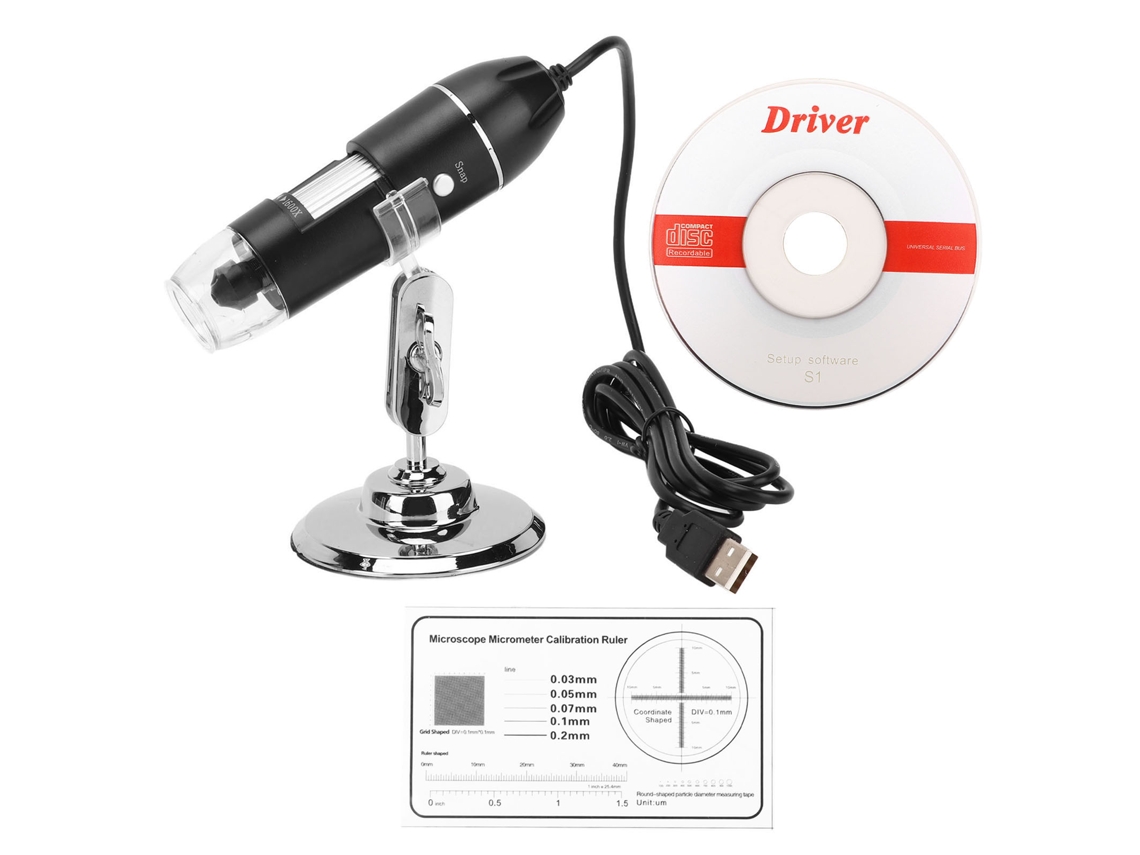 Câmera de microscópio digital wireless mini portátil com 8 leds para uso doméstico LAXISCREED
