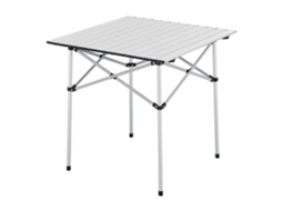 Mesa de campismo dobrável Castilenti alumínio 70x70x70 cm- Prata [EN.CASA]