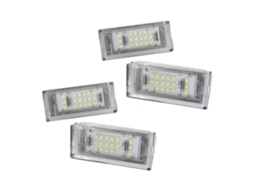 4x Luzes de Placa de 18 Leds Compatível com E46 4 Portas , Modelos 325i e 328i (1999 2003) (sedan)