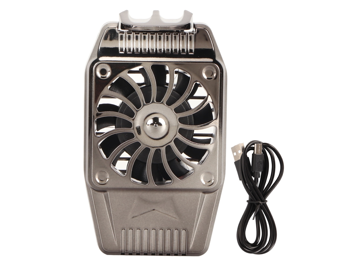 Refrigerador portátil silencioso com clip retrátil e ventilador para jogos e streaming
