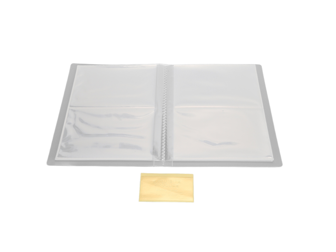 Livro De Armazenamento De Adesivos De Unha Transparente Com Grande Capacidade Para Decalques E Fotos Com Etiqueta