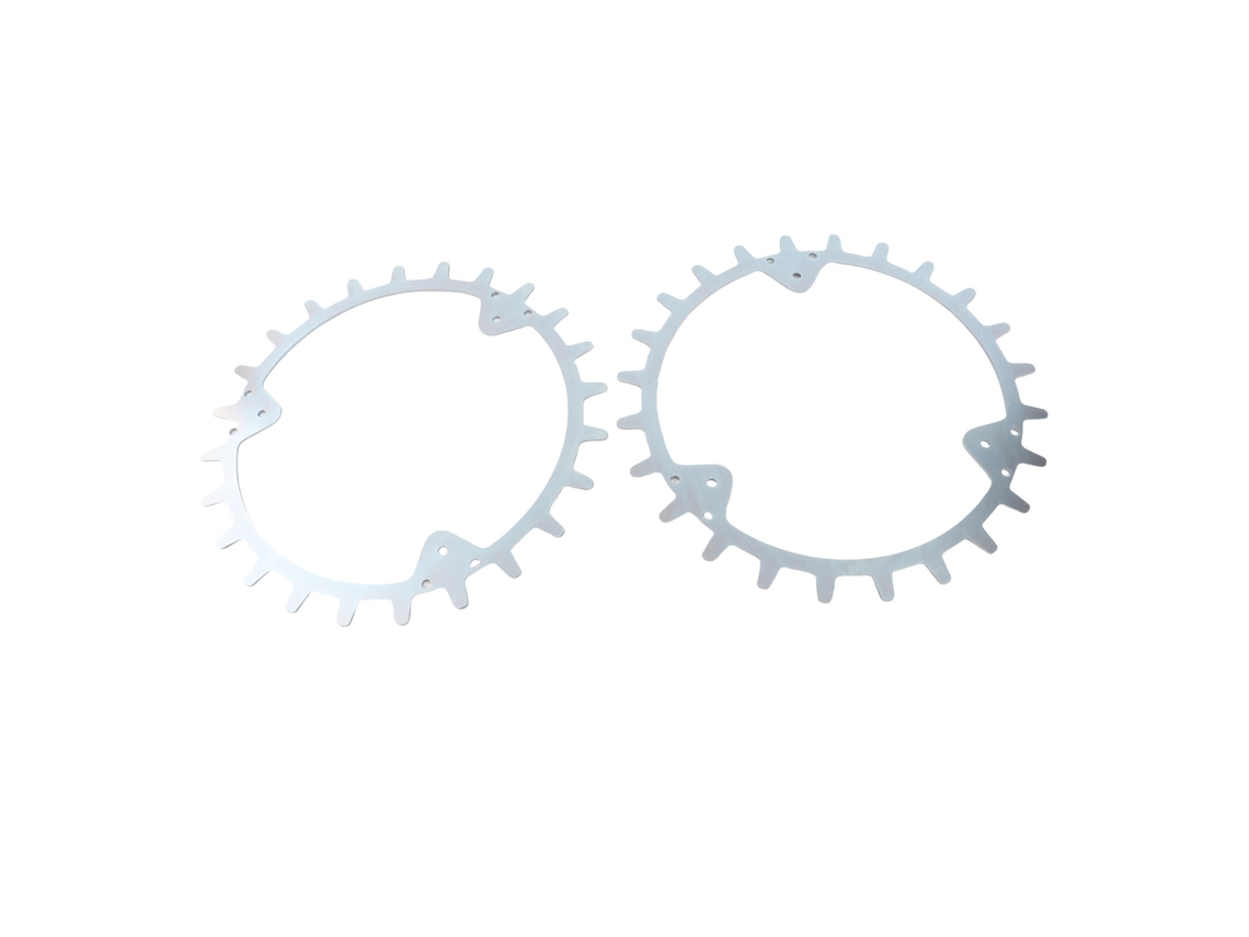 Laxiscreed Rodas Com Spikes Antiderrapantes Para Cortadores De Relva Robóticos, 252mm De Diâmetro