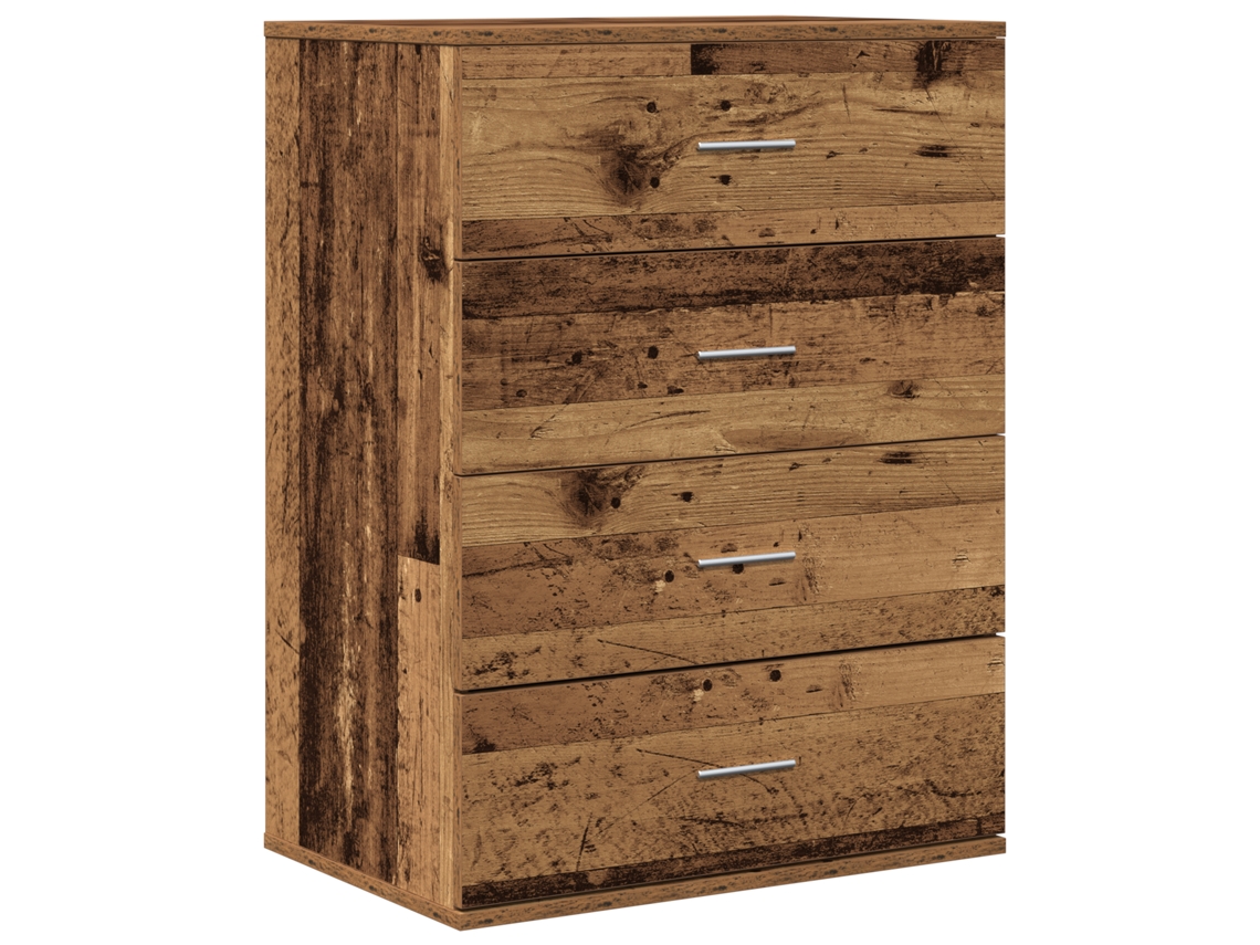 Conjunto 1 Buffet Moderno Vidaxl Castanho Derivados De Madeira (60 X 39 X 80 Cm)