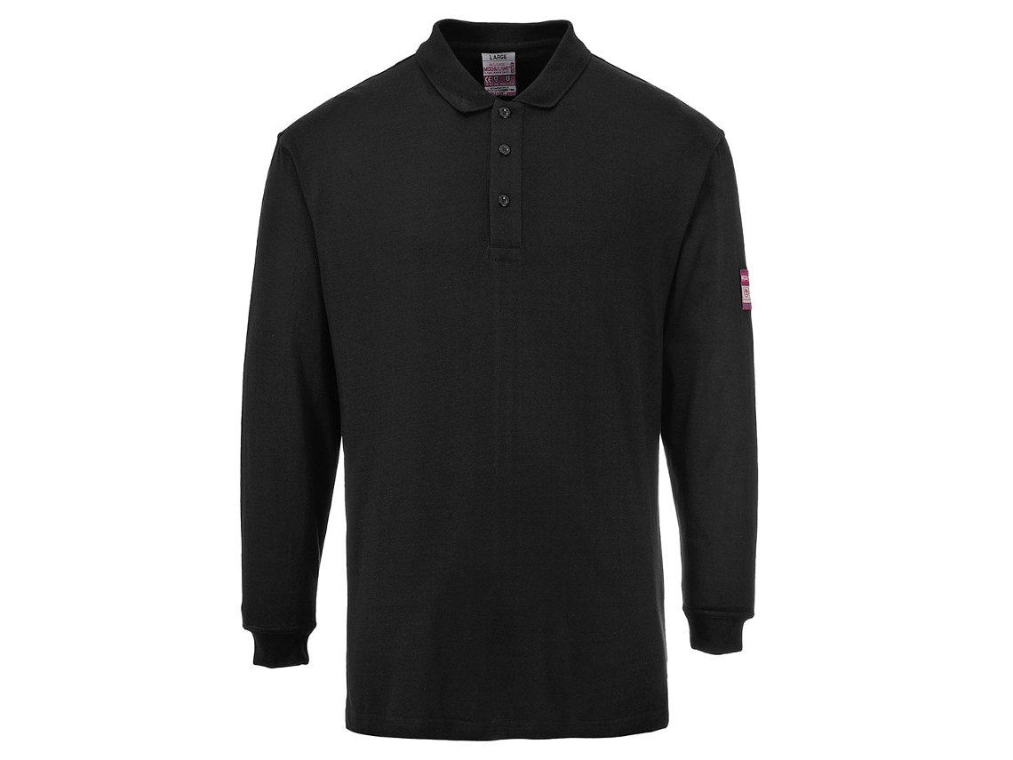 Polo Manga Longa Modaflame - Resistente A Chamas E Antiestática Cinza / S