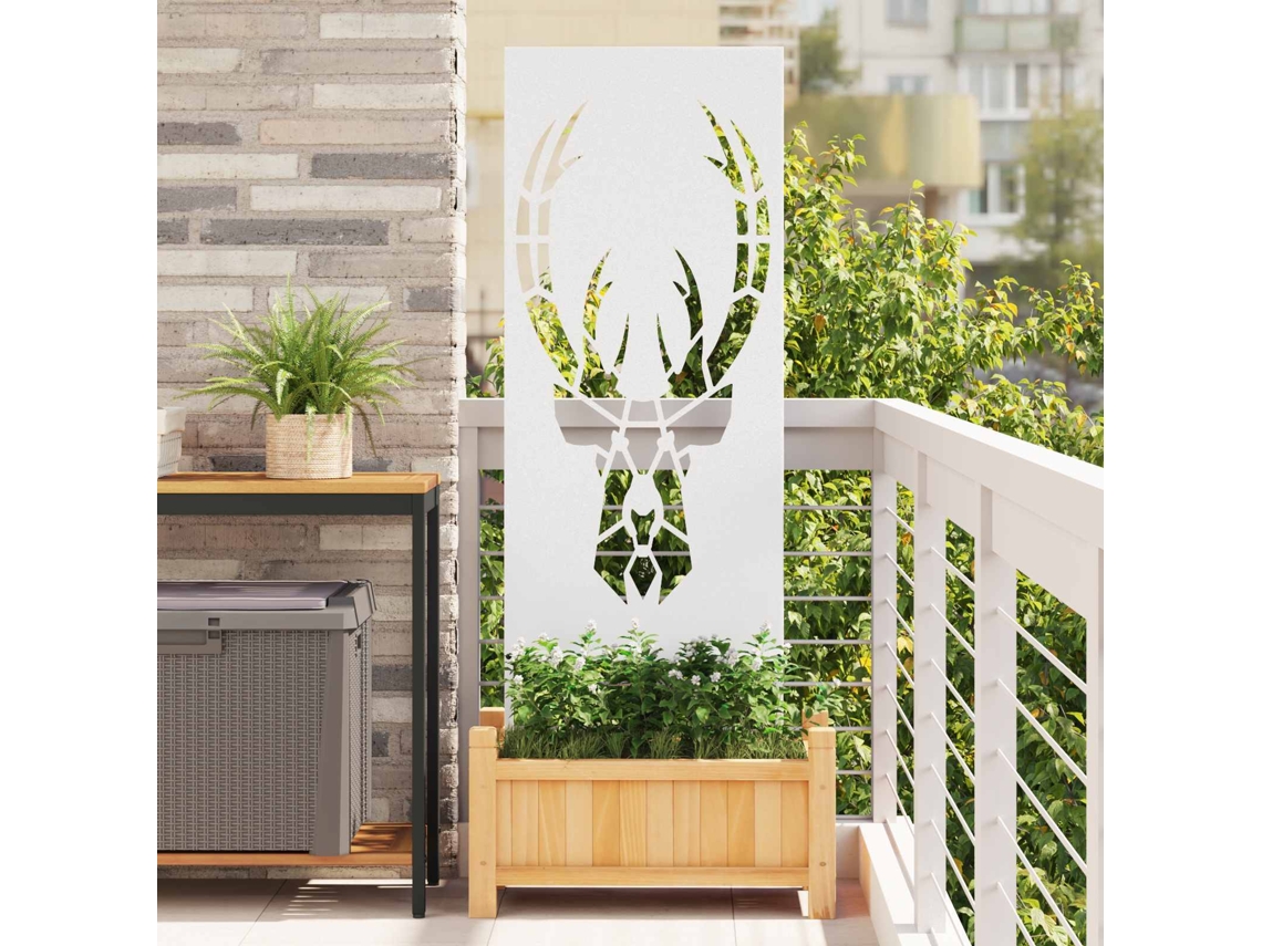 Vidaxl Tela De Privacidade Para Jardim Branco 50 X 140 Cm