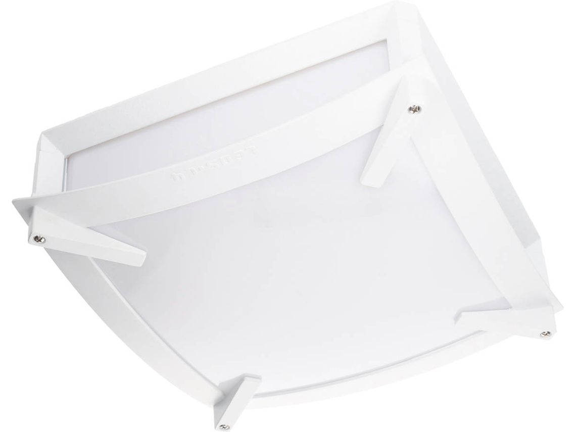 Ledsc4 Mark - Plafon 300x10x110mm, Alumínio, Cor Branco, E27, Máx 120w, Ip44