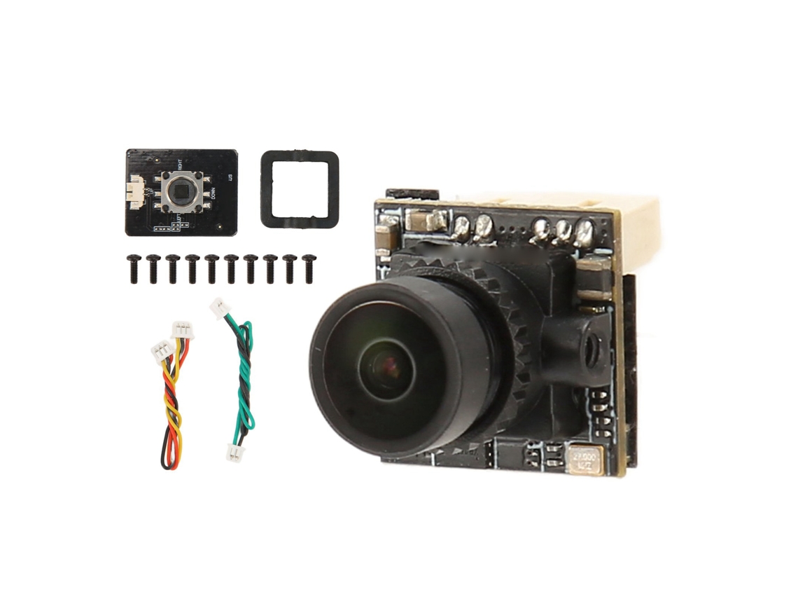Câmera Caddx Nano fpv, ultraleve, 1200 tvl, 2 g, analógica wdr de 1,8 mm para drones de corrida rc S/MARCA
