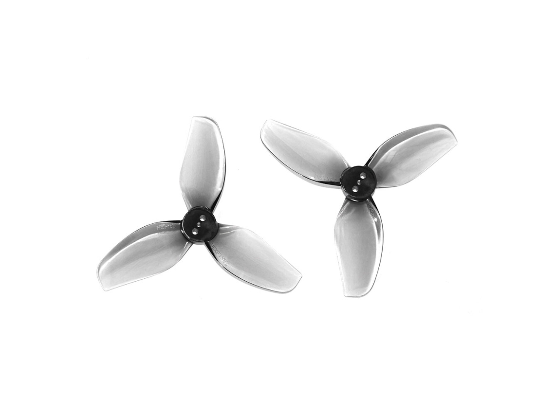 2 Pares 2 Par / 6 Pares Hqprop T2.8x1.6x3 2816 Hélice Cinza de 2,8 Polegadas com 3 Pás e Eixo de 1,5 Mm para Drones de Corrida Fpv Rc MDUG