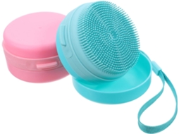 Conjunto De 2 Escovas Silicone Healeved Para Esfoliação Corporal, Ideal Para Shampoo, Massagem, Banho E Ducha, Com Capa