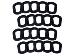 Conjunto De 20 Peças De Vedação De Borracha Preta Para Tanque De Combustível.