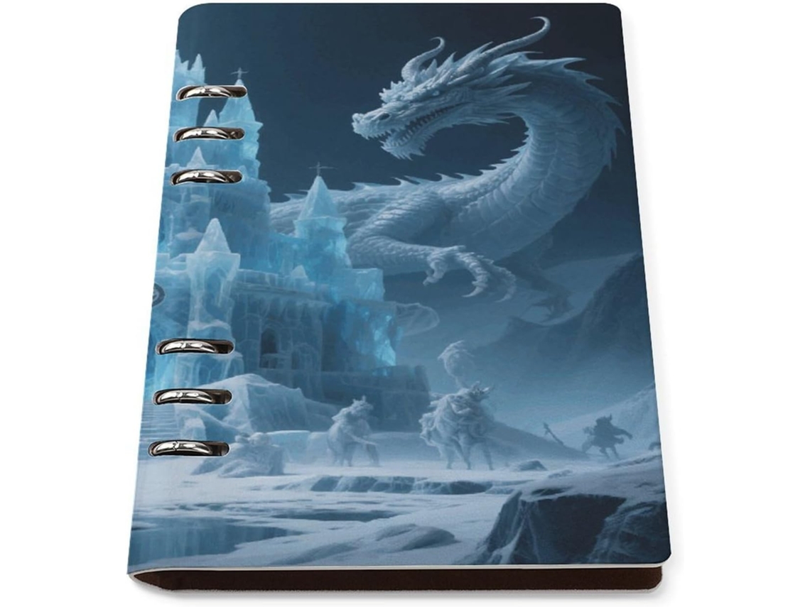 Cold Castle Pasta Planejadora A5 Com 6-argolas, Caderno Profissional Em Couro Com Espiral E Pautas, Pastas Recarregáveis