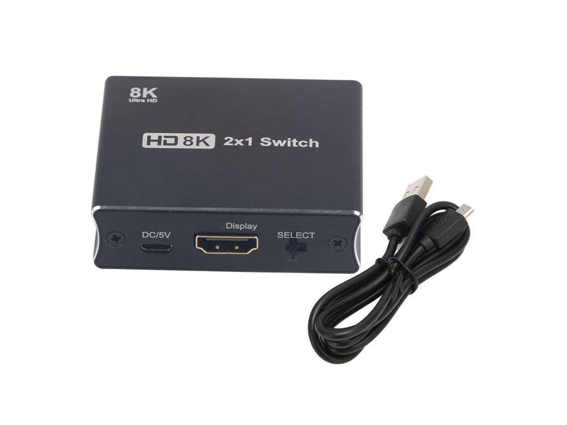 Switch de Interface Multimídia Hd 48gbps 8k 60hz 2 em 1 Mali
