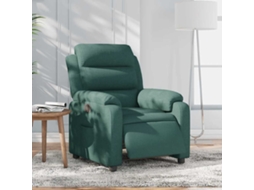 Poltrona de Sala | Cadeira de Descanso | Poltrona Elétrica Reclinável Tecido Verde escuro HARLANV1
