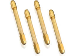 Conjunto De 4 Mini Furadeiras Manuais Com Cabeça Dupla Revestida