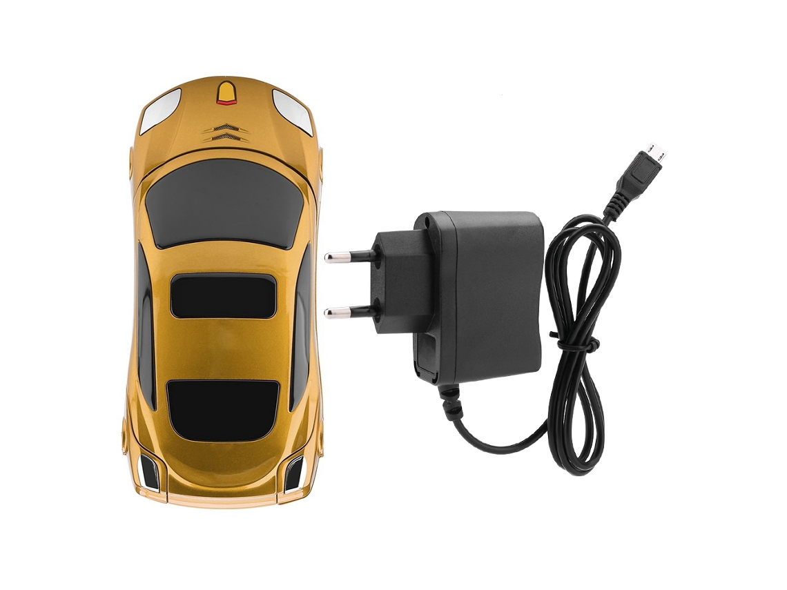 Celular Flip EOOCOO, modelo de carro Ferrari, luzes de corrida
