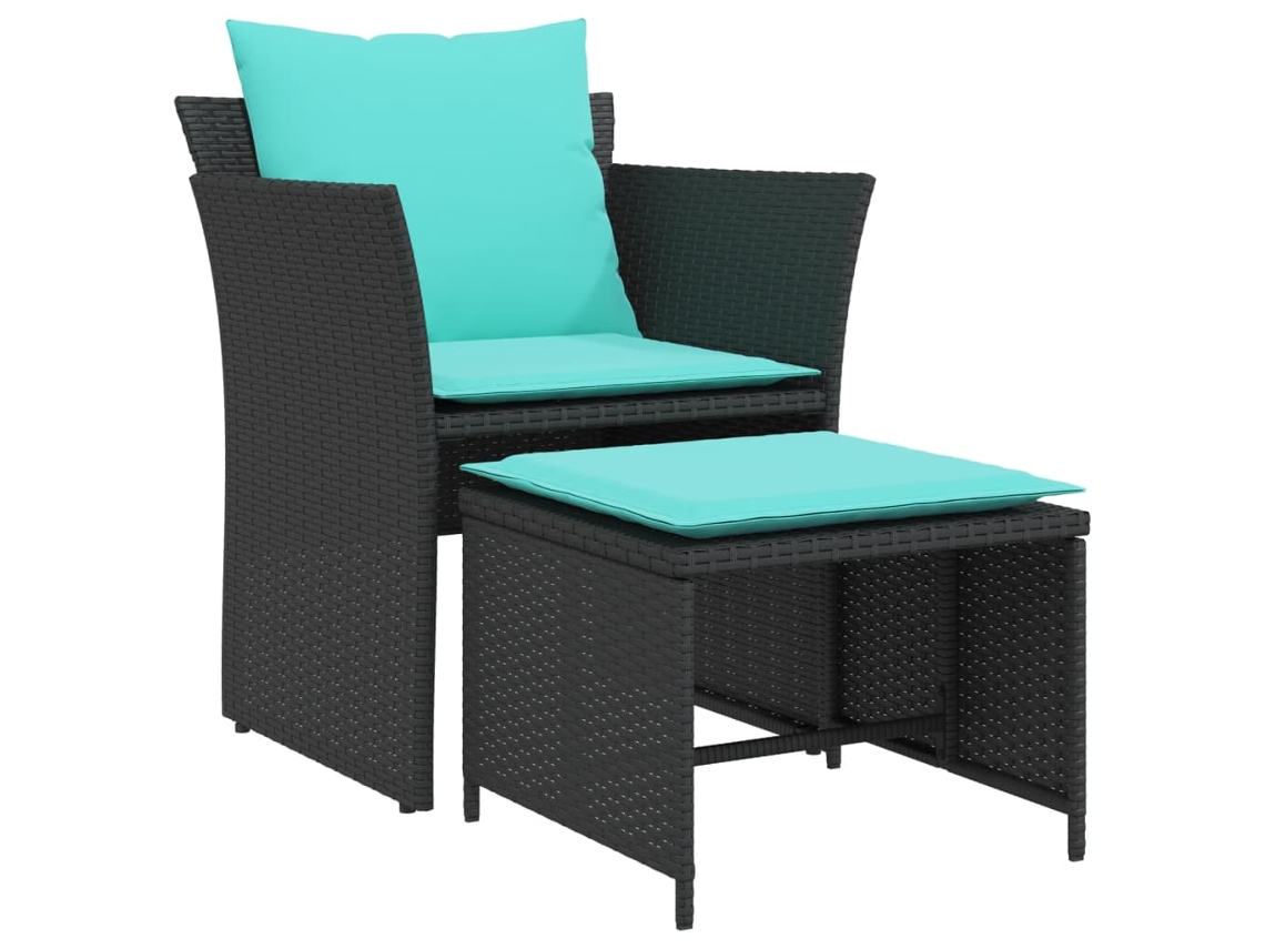Garden Chair, Garden Chairs Vidaxl Preto Vime (n/a)