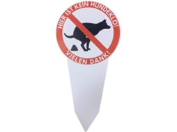 Placas de Aviso para Cocô de Cachorro no Jardim Placa Dupla Face Contra Cocô de Cachorro, Placas Chamativas e CHABERLU