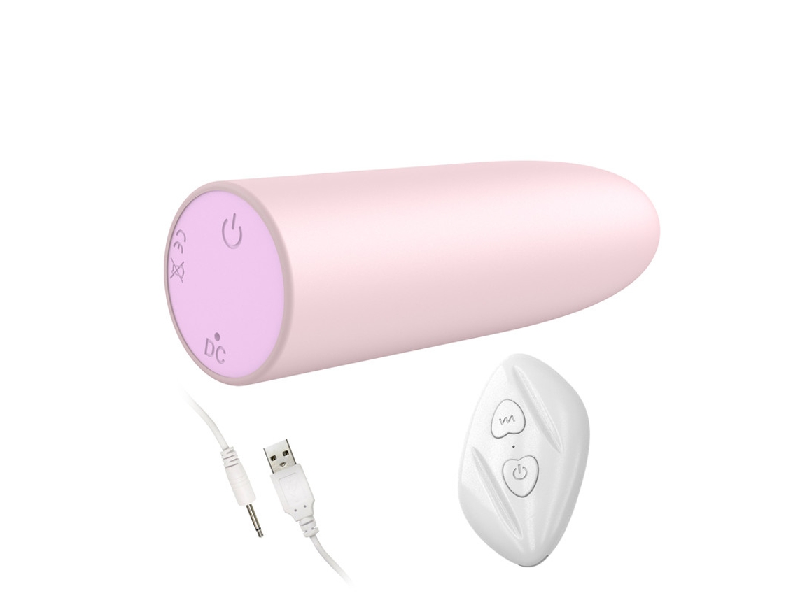 Vibrador Bala Recarregvel De Controle Remoto Sem Fio De 10 Frequncias Para Mulheres (rosa) Yizhood