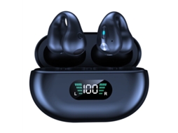 Auriculares Bluetooth True Wireless Q80 5.3 Condução Óssea com Clip Preto