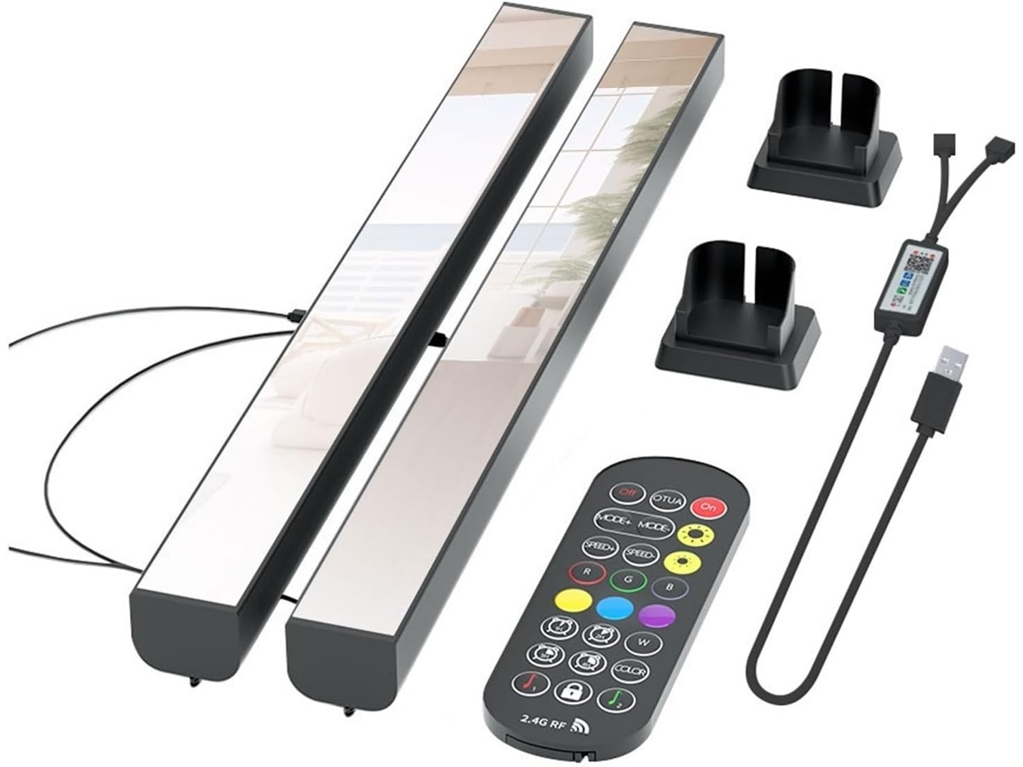 Luminária Led Rgb, Modelo Abyss , Bluetooth, Luz Noturna Ambiente. SFUSHOS (par)