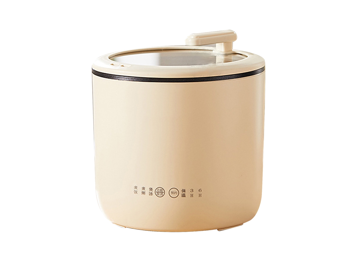 Panela de arroz elétrica mini, multifuncional, antiaderente, com temporizador, para dormitório | S/MARCA