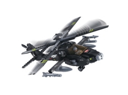 Construção SLUBAN Army - Helicóptero AH-64 Apache (Idade Mínima: 6 - 293 Peças)