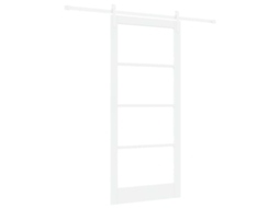 Conjunto 1 Porta Deslizante Vidaxl Branco Madeira De Pinho Maciça (93 X 211 Cm)