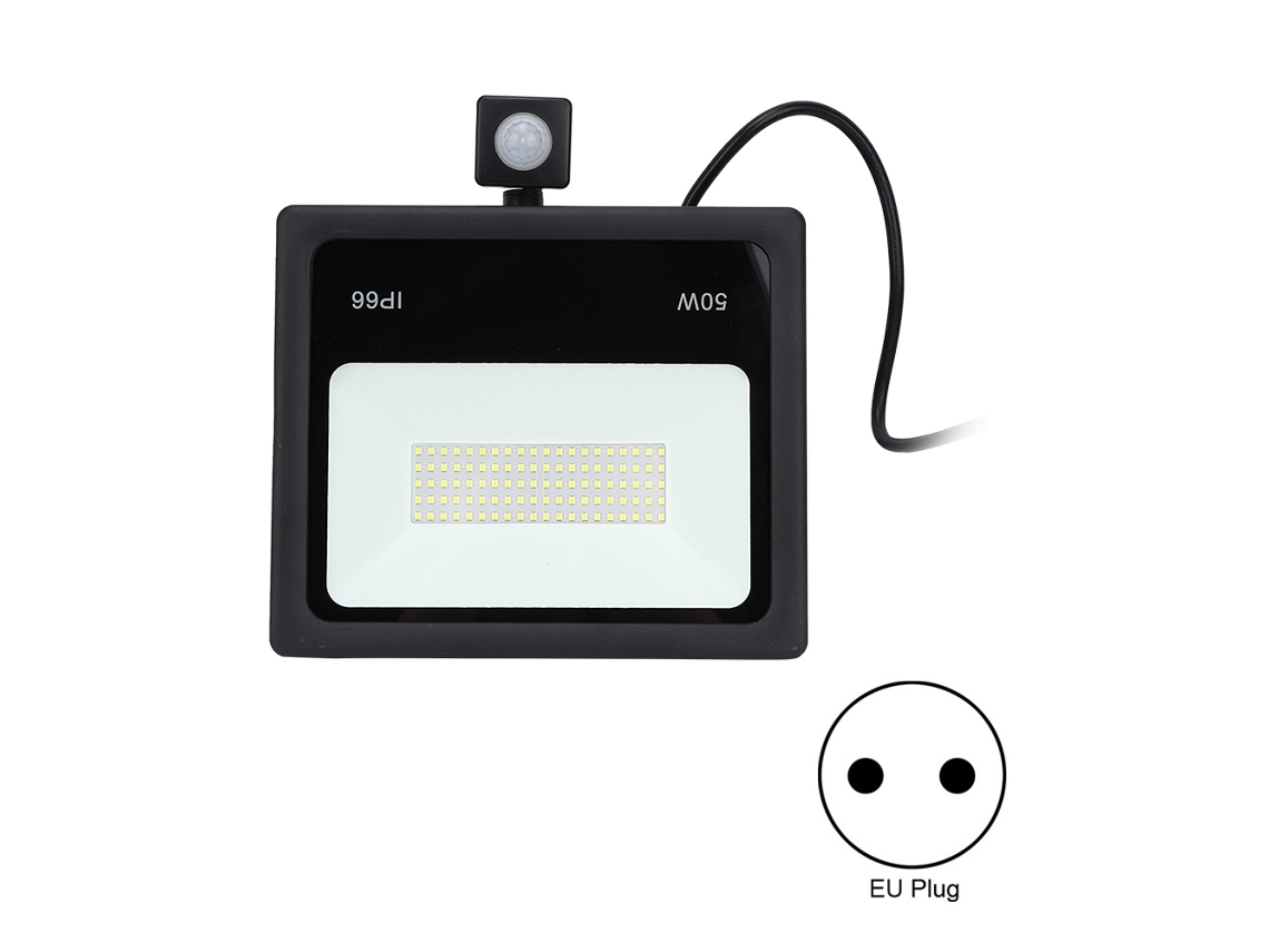 2026 foco de Inundación Led Inductivo Delgado 50w para Patio Y Pasillo Luz Blanca Cálida 3000k