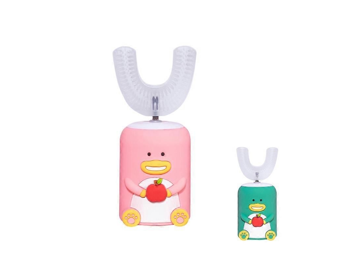 Escova de Dentes Elétrica Infantil em Formato U, Automática, com Rotação 360°, para Crianças 3 a 15 Anos. GOKOCO