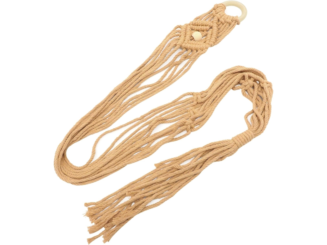 Suporte De Parede Em Macramê Para Guitarra E Ukulele, Corda De Algodão