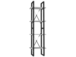 Book Cabinet, Book Cabinets Vidaxl Cinzeto Madeira Processada (n/a)