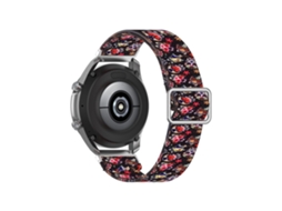 Pulsera Em Nylon Padrão Impresso Ajustável 20mm Caveira Colorida Para O Seu Samsung Galaxy Watch3 41mm/watch Active