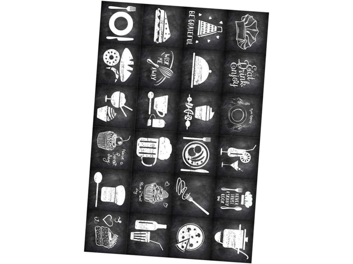 De 24 Adesivos De Parede Para Azulejos, 10x10 Cm, Em Pvc, Removíveis E Reposicionáveis, Para Decoração De Interiores De Gokoco