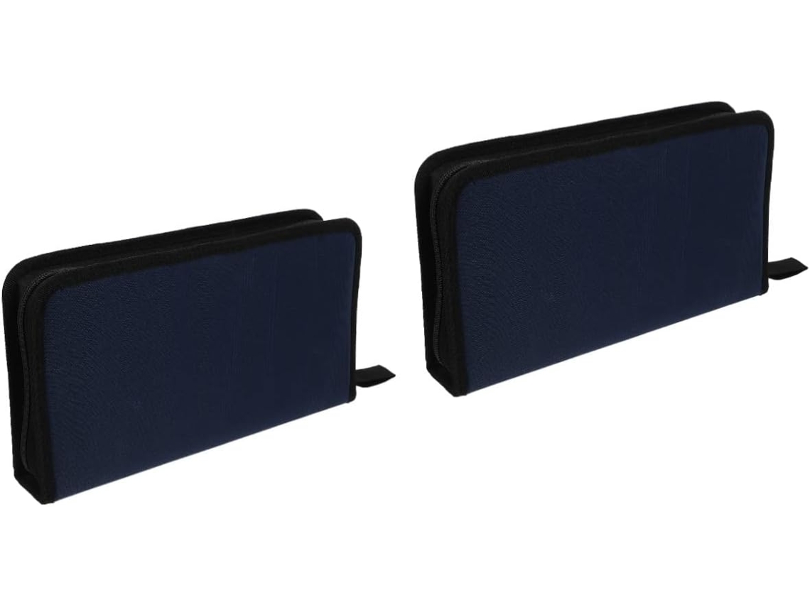 Conjunto De 2 Sacos Organizadores De Cds Em Tecido Oxford Para Uso Doméstico, Recipiente Prático, Az Gokoco