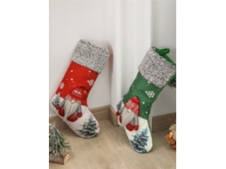 Decoração De Natal Laxiscreed Com Sacos De Meias, Ornamentos E Pai Natal Para A Sua Festa Natalícia