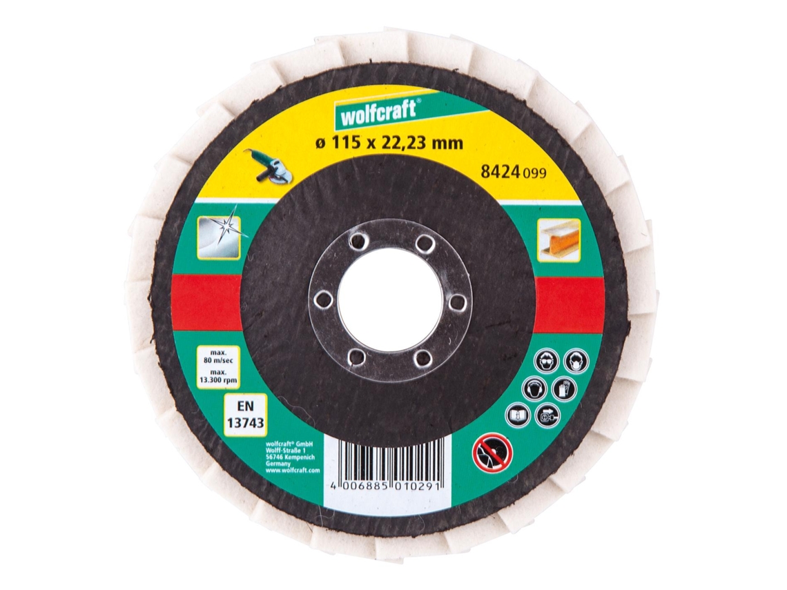 Wolfcraft 8424099 - 1 disco lamelar com feltro