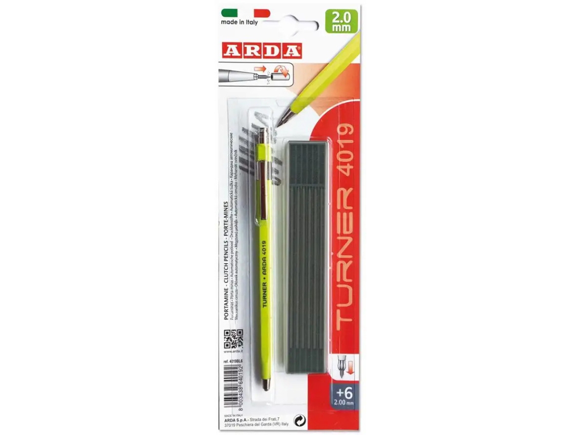 Lapiseira ARDA 4019BL6 2 mm 20 unidade(s)
