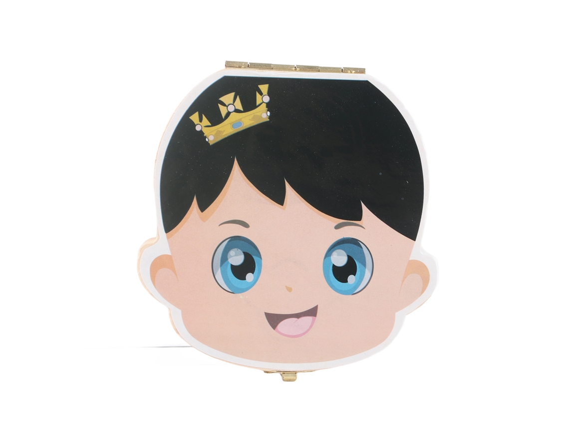 Primerox caixa de Dentes de Bebê Pintada Madeira Porta dentes Lanugo Presente Aniversário Menino Menina