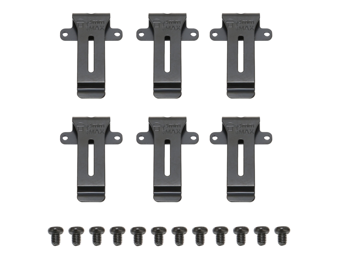 6 Peças Clipes De Cinto Para Rádio Substituto Portátil Para Kenwood Tk 208 Tk 308 Baofeng Bf 888s