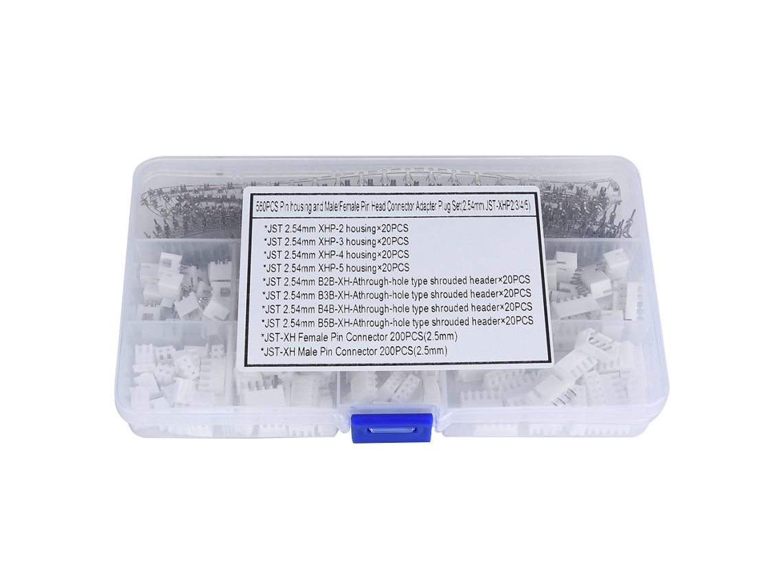 Kit De Reposição 560 Peças Conector De Pino Jst-xhp Carcaça Cabeçote Para Eletrodomésticos